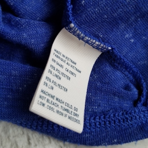 American Eagle Outfitters Linen Blend Blue Open Cardigan Size S - Picture 8 of 8